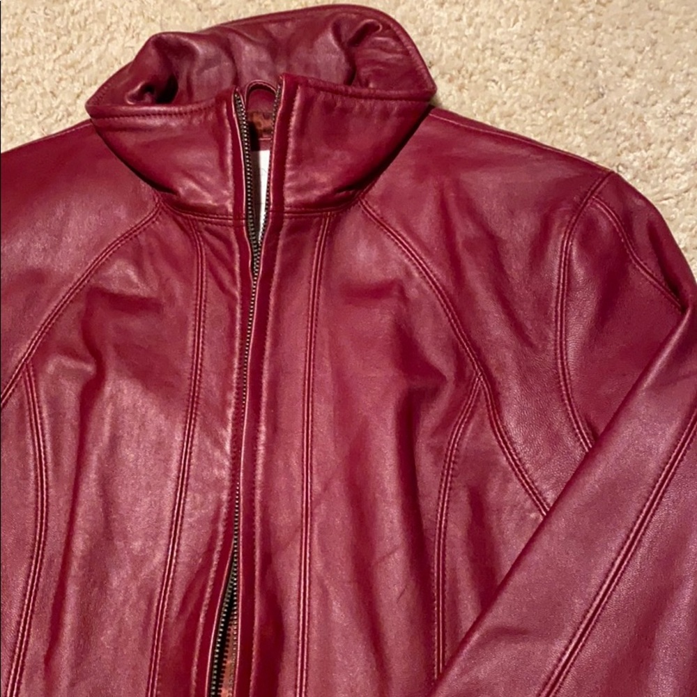 Worthington Red Leather Jacket